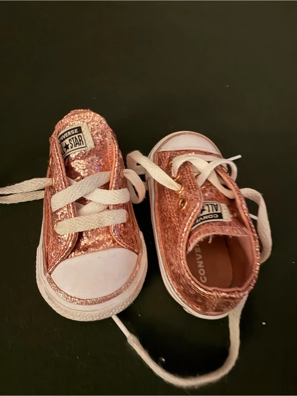 Converse Baby/Toddler Pink Glitter Sneakers